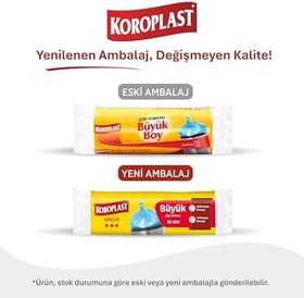 Resim Koroplast Orta Boy 40'lı Çöp Torbası 55x57 cm (1 x 40 Adet) 