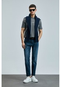 Resim Lufian Eduard Smart Jean Erkek Pantolon Slim Fit Mavi Mavi 111200195100300 Mavi 