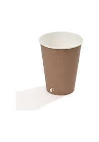 Resim 14 Oz Single Wall Baskılı Karton Bardak Kahverengi 1.000 Adet 1000 Adet 