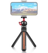 Resim Puluz Kakma Ahşap Masaüstü Vlog Canlı Tripod Tutucu, Ballhead Kırmızı Diğer 