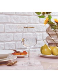 Resim Raklee Avantgarde Gold 6'lı Ayaklı Bardak - 490 Ml Renkli 