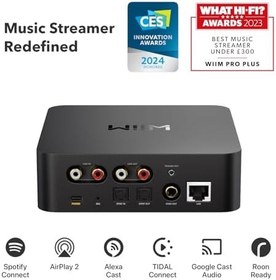 Resim WiiM Pro Plus AirPlay 2 Alıcı, Chromecast Audio, WiFi Multiroom Streamer, Roon Ready, Alexa, Siri, Google ile Uyumlu, Spotify, Amazon Music, Tidal ve Daha Fazlasından Yüksek Çözünürlüklü Ses Akışı 