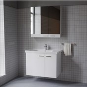 Resim Eva 80 Cm Beyaz Alt&Üst Hılton Dolapn Dolap Çok Renkli 