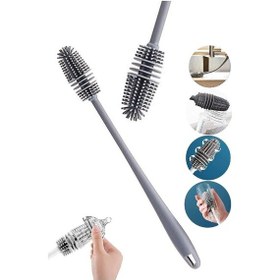 Resim Ardinyo Biberon Emzik Temizleyici Silikon Fırça Yağ Şişe Temizleme Fırçası Biberon Şişe Bardak Yıkama Fırça 