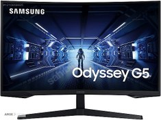 Resim Samsung 27" Odyssey G5 G55C LS27CG552EUX 1MS 165hz Gaming 