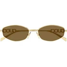 Resim Gucci GG1802S 005 Unisex Güneş Gözlüğü Altın Renk Metal Çerçeve ile Şık Tasarım 