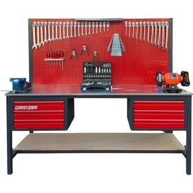 Resim Grayzer 2 Metre 6 Çekmeceli 165 Parça Dolu Takım Tezgahı 