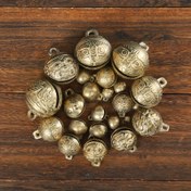 Resim Köpekler, kediler, sığanlar ve atlar için pirinç çan kaplan başı evcil hayvan zilleri 