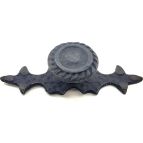 Resim Antika Tarz Dekoratif Pirinç Çizgili Düğme - 25X80 Mm, Oksit - Lisinya 