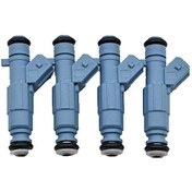 Resim Honmex Citroen C4 2004-2010 Ve Peugeot 206 Rc/307 Cc 2003-2008 2.0 16v İçin Abs+metal Mavi Yakıt Enjektörü 4 Adet 