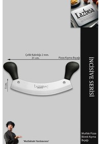 Resim Lazbisa Mft-054 İncisive Serisi Pide Börek Mutfak Bıçağı Salata Pizza Bıçak Kıyma Doğrama Dilimleme 