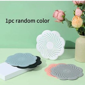 Resim Zhanglei001 Çiçek Desenli Lavabo Filtresi Tıkanma Önleyici Saç Ve Pislik Kapanı 