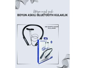 Resim Marsilyan Polygold PG-100 Boyun Askılı Kablosuz Kulaklık - 200 Saat Bekleme Süresi, Stereo Ses, Mikrofon 