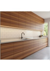 Resim Ahşap Desenli Dolap Kaplama Folyosu 122 Cm X 1 Mt 