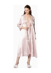 Resim Pierre Cardin 6'lı Uzun Gecelik Sabahlık Set 6025 Çok Renkli 