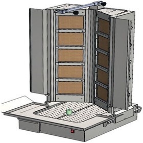 Resim CSA Karacasan Doğalgazlı 8 Radyanlı Döner Ocağı 