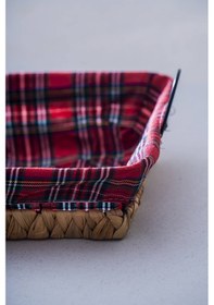 Resim Acar Rustika Nomia Hasır Kare Ekmek Sepeti - 26 Cm Renkli 