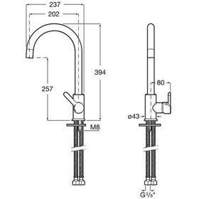 Resim Roca Mencia Eviye Bataryası Krom A5A7409C00 