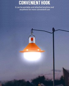 Resim Güneş Enerjili Led Solar Şarjlı UFO Ampul Kamp Lambası Feneri 3 Modlu Dekoratif Bahçe - YEŞİL 