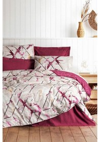 Resim Renata Mürdüm Çift Kişilik Nevresim Takımı - %100 Pamuk Ranforce 30/1 57 Tel MÜRDÜM 