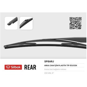 Resim Cosmotex Silecek Süpürgesi Arka Plastik Tip 200mm Toyota Auris E18 . Touring E18 10/12 
