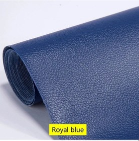Resim 100x137 Cm Kendinden Yapışkanlı Deri Tamir Bandı Mobilya Ayakkabı İlk Yardım Royal Blue 50x137cm 