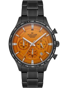 Resim Nacar SAFİR CAM SİYAH ERKEK KOL SAATİ NC31-299354-BOBM 