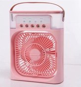 Resim Mini Taşınabilir Yatak Odası Masaüstü Hava Soğutucu Süpürgeli Nemlendirici Usb Şarj Edilebilir Pembe 8623 Pembe 