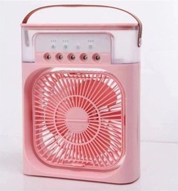 Resim Mini Taşınabilir Yatak Odası Masaüstü Hava Soğutucu Süpürgeli Nemlendirici Usb Şarj Edilebilir Pembe 8623 Pembe 