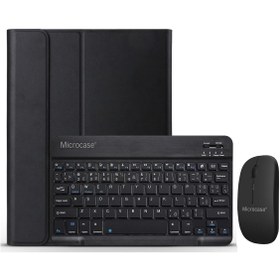 Resim Microcase Ipad Air 5.nesil 10.9 Inch Uyumlu Bluetooth Klavye Mouse+standlı Kalem Koymalı Kılıf-bkk9 