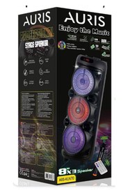 Resim Techno Bluetooth Özellikli Hoparlör 3x8" Karaoke Mikrofon Özellikli Profesyonel Speaker (KLN-70) 