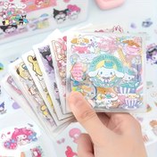 Resim Sanrio for hello kitty 20 PET Stickers - Waterproof Cartoon Transparent & Animal Designs, Non-Repeating, for DIY Projects, Water Bottle & Journal Decoration, Cute Creative Scrapbooking Essentials, Cute Stickers 