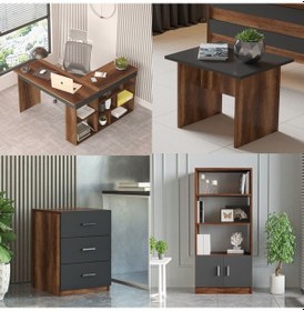 Resim Robinhome Robin Home Boston Ofis Çalışma Masası Ofis Büro Takımı Masa Sehpa (545930754) 