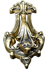 Resim Pm Dizayn Pirinç Döküm Çicekli Kapı Tokmağı Kapı Taktağı 