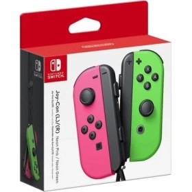 Resim Nintendo Switch Joy-Con Controller İkili Neon Yeşil ve Pembe 