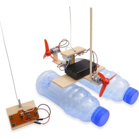 Resim Sanlindou Monte Rüzgar Türbini Modeli Tekne Ahşap Uzaktan Kumanda Tekne Dıy Bilim Eğitici Oyuncaklar Hediye Yaratıcı Model Drop Shipping | Rc Tekneler (Yurt Dışından) 