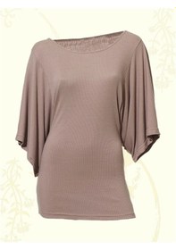 Resim Bulalgiy Kadın Vizon Kimono Tişört - Bga033327 