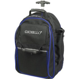 Resim Chanta Tc604 Mavi Siyah Çekçekli Kumaş Takım Çantası 36x25x54 Cm 