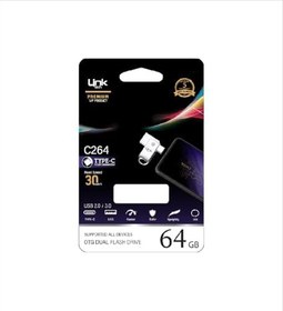 Resim Linktech C264 Premium Dual 64GB Type-C OTG USB Bellek - USB Flash Drive 