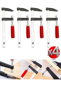 Resim 150 Mm F Tipi Ahşap Çelik Mobilyacı Mengene Kıskaç Işkence 4lü Set-150mm 