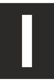 Resim isgtabelam 32x50 Cm/kompozit / I Harfi Boyama Şablonu 