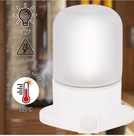 Resim Banyo Ve Sauna İçin Lamba E27 