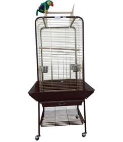 Resim Dayang Dayanıklı Ve Eğlenceli Papağan Kafesi Siyah 59x59x152 Cm 