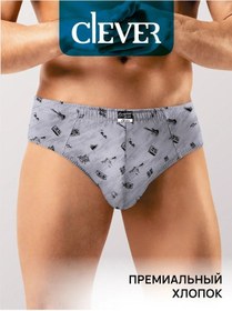 Resim Clever Wear Pamuklu Desenli Yüzme Şortu 435785231 Gri 