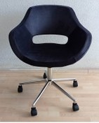 Resim Kamusalmarket Ofis Koltuğu Krom Metal Ayaklı Döküm Süngerli 