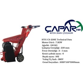 Resim Htg CS-250E Freze Makinesi 