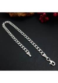 Resim 925 Ayar Gümüş Gurmet Model Erkek Bileklik 4.5 Mm 