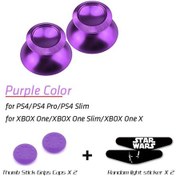 Resim Mor-alüminyum Metal Og Joystick Başparmak Çubuğu Kavrama Kapağı Playstation 4 Ps4 Slim Pro Xbox One Slim Denet 