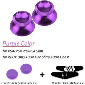 Resim Mor-alüminyum Metal Og Joystick Başparmak Çubuğu Kavrama Kapağı Playstation 4 Ps4 Slim Pro Xbox One Slim Denet 