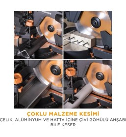 Resim Evolution 052-0003A R255SMS+ Kızaklı Gönye Kesme Makinesi, 255MM 